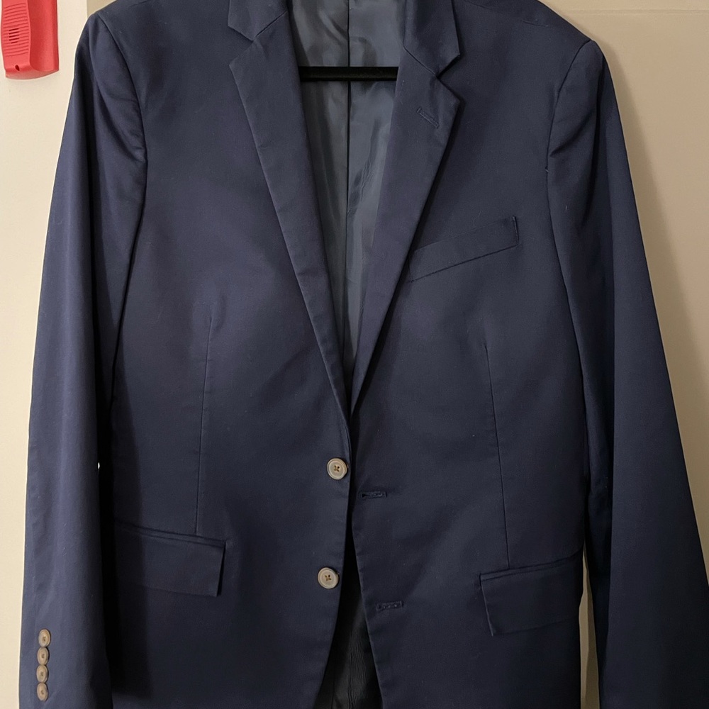 Men’s navy blazer from J. Crew